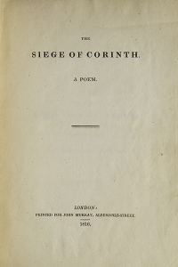 The Siege of Corinth - Lord Byron