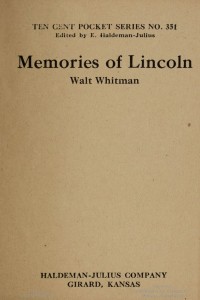 Memories of Lincoln - Walt Whitman
