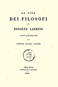 Le vite dei filosofi - Diogene Laerzio